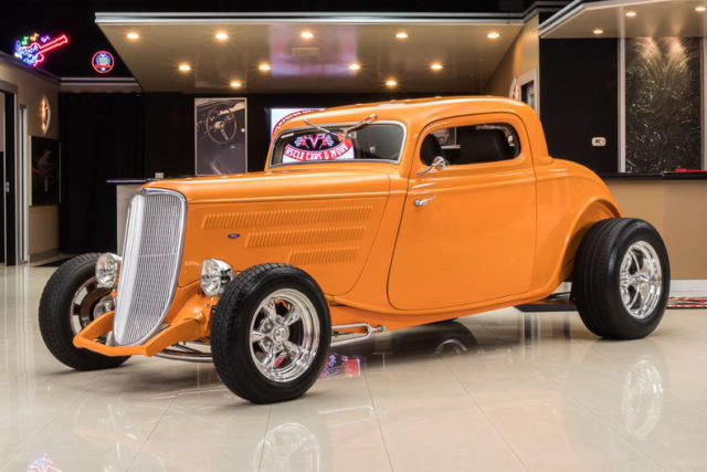 3W Coupe! GM 350ci V8, TH350 Automatic, Ford 9in, Disc, PW, Fiberglass Body, A/C 1933 Ford 3-Window Coupe Street Rod
