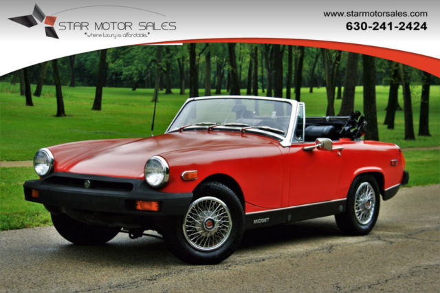 4 Speed Manual !!! Brand New Top !!! Original Paint !!! Great Condition !!! WoW 1976 MG Midget