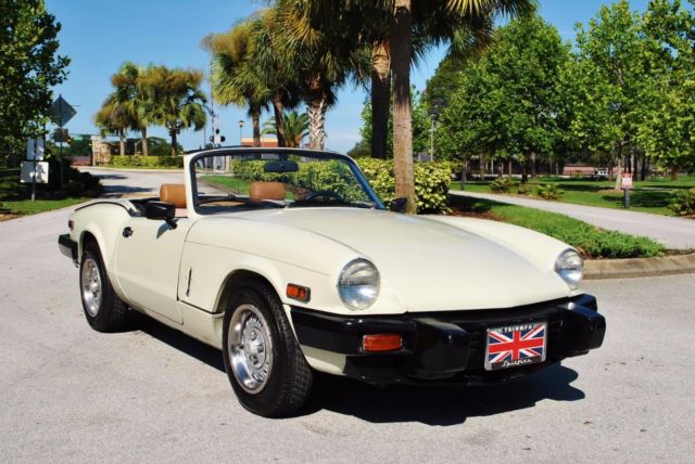 4-Speed Manual with Overdrive Houndstooth Interior 1980 Triumph Spitfire Roadster 2 Tops 58K Miles Immaculate