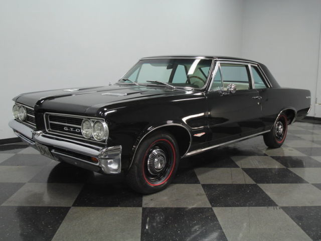 400 TRI-POWER, 4 SPEED, PWR STEER, TRUE GTO, GR8 INTERIOR, FACTORY CORRECT BLACK 1964 Pontiac GTO