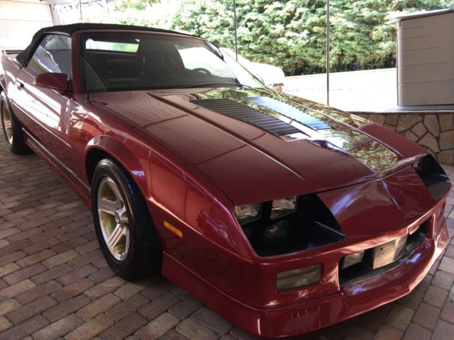 40K ACTUAL MILES, 5.0L TPI V8, AUTO, , ALL-STOCK! 1990 Chevrolet Camaro IROC Z/28 Convertible