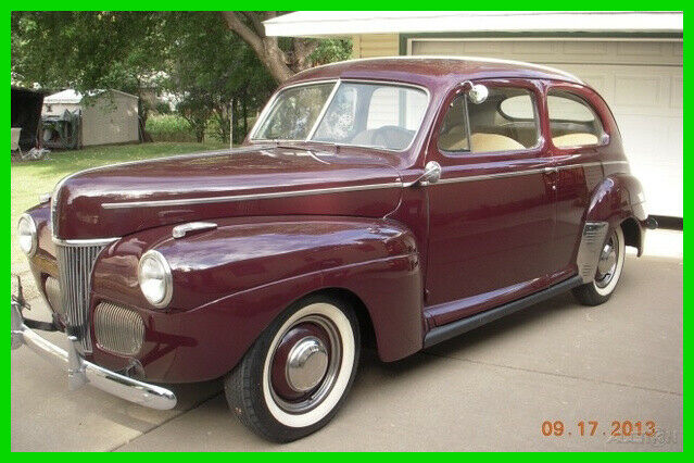 41 Ford Deluxe Sedan Flathead V8 Gas Engine 3-Speed Manual Tranny RWD Good Glass 1941 Ford Deluxe
