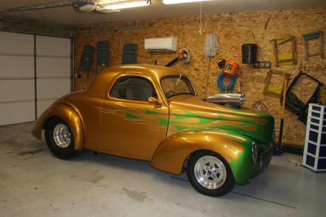 41 WILLY'S 540 CU IN BLOWNED BIG BLOCK CHEV, MUST SELL OUTLAW GLASS BODY 1941 Willys COUPE