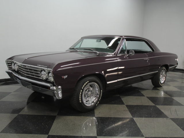 427 V8, MATCH #'S 283 AVAILABLE, POWERGLIDE, POSI, RARE CORRECT ROYAL PLUM, NICE 1967 Chevrolet Chevelle Malibu