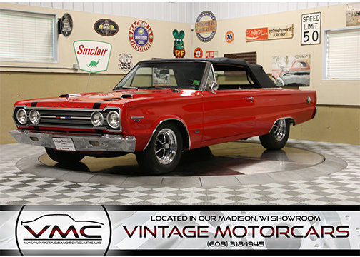 428 V8 Hemi - 727 Automatic Transmission - Beautifully Restored Inside and Out! 1967 Plymouth Satellite HEMI "GTX"