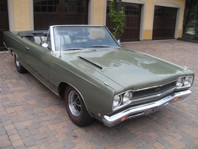 440 Super Commando, PS, PB, Factory Tach, Highly Documented, 1 of 1 Triple Green 1968 Plymouth GTX * LOW RESERVE *