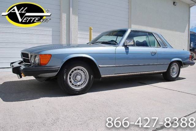 450SLC Sunroof Becker Radio Books R134 Cold A/C Blue-Grey Leather V8 Auto 1976 Mercedes-Benz SL-Class