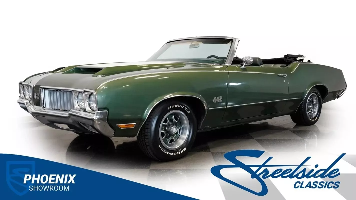455, 3SPD AUTO, 12 BOLT, PWR STEER, PWR DISC/DRUM, DUAL EXH, BUCKETS, CONSOLE, S 1970 Oldsmobile 442 Convertible