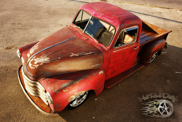 1951 Chevrolet C-10 Slammed Suspension 3100 Hot Rod Patina Shop Truck