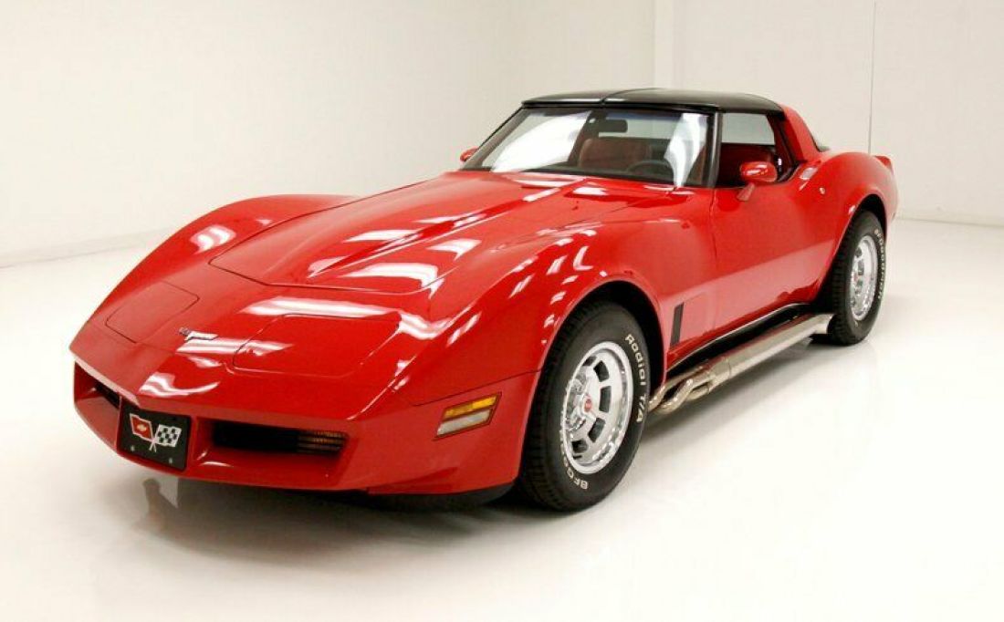 48K Original Miles/Deep Red Paint/Smoked “T” Tops/350ci V8/4-Speed Manual Trans 1980 Chevrolet Corvette