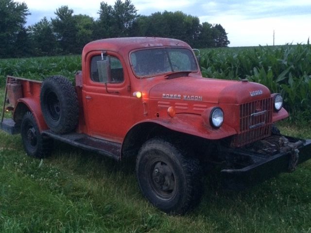 49 POWER WAGON "flat fender, civilian 1 ton 4X4 model" B-1-PW drives nice, ORIG 1949 Dodge Power Wagon POWER WAGON B-1-PW