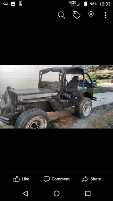 49' Willy's Jeep cj-3a. 327, lifted, 4×4 1949 Jeep Other CJ-3A