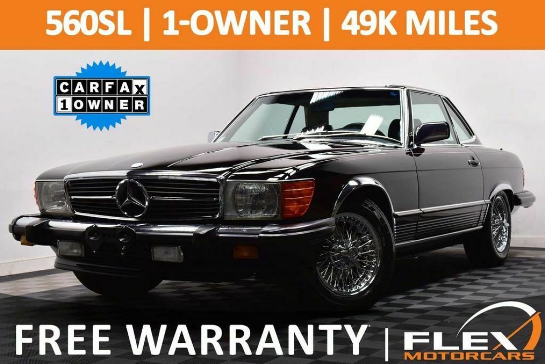 49k Original Miles Dual Top Extremely Rare Worldwide Shipping 560SL 560 SL 1986 Mercedes-Benz 500-Series SL