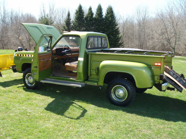 4X4, DODGE, POWER WAGON, UTILINE, SNOW PLOW TRUCK, TECUMSEH ROAD TRUCK #2 PLANT 1978 Dodge Power Wagon W150 CUSTOM