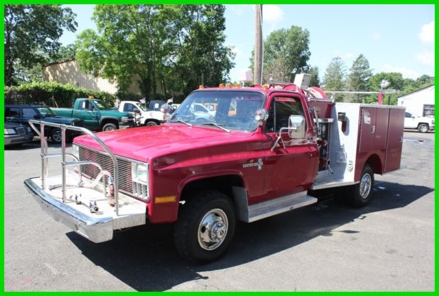 4X4 PIERCE MINI PUMPER BRUSH TRUCK 4X4 14,000 ORIG MILES JUST TAKEN OUT OF SERV 1981 Chevrolet C/K Pickup 3500