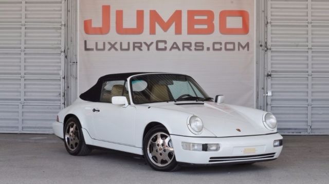 5-SPEED MANUAL TRANSMISSION, BLACK CONVERTIBLE SOFT TOP, JVC AUDIO 1990 Porsche 911 Carrera 4