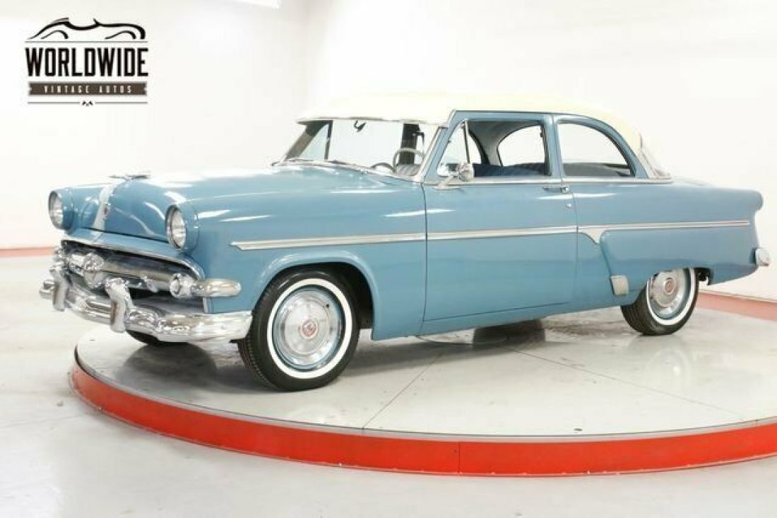 500 Miles On Rebuild Two Door Sedan Chrome 1954 Ford Customline
