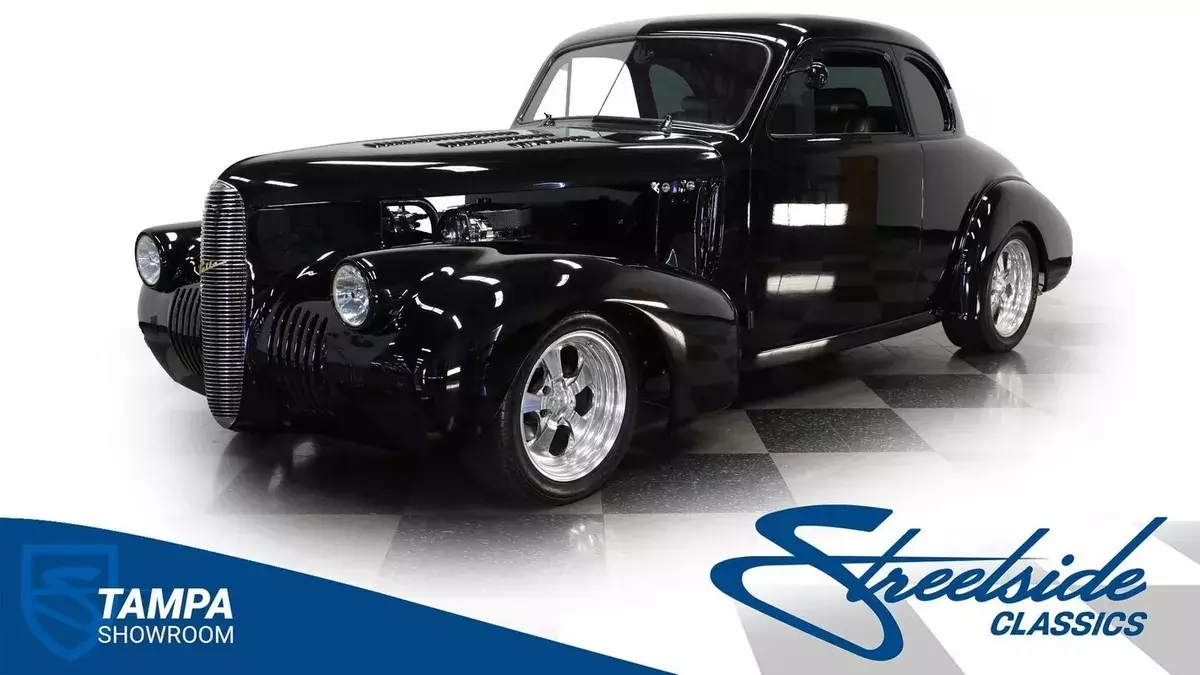 502 BIG BLOCK V8 700R4 O/D POWER FRONT DISC UPGRADED SUSPENSION BLACK ON BLACK L 1940 Cadillac LaSalle
