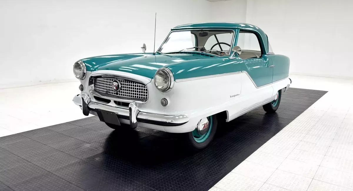 50,238 Miles/1197cc I4/3-Speed Manual/Mid Century Modern Bliss/Fun Small Skate 1956 Nash Metropolitan Series III Hardtop