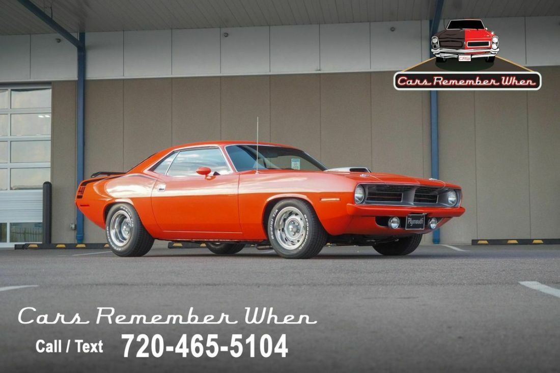512 V8 5-Speed Orange 1970 Plymouth Barracuda Beautifully Restored