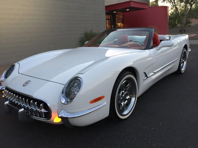 53-03 commemorative edition corvette 20k Miles White Red 1954 1956 1957 1958 crc 1953 Chevrolet Corvette Convertible