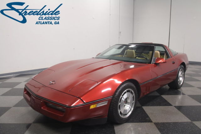 53,449 ACTUAL MILES, 5.7L V8, RARE 4+3 TRANS, CLEAN CARFAX, ALL-STOCK 'LIL RED!! 1987 Chevrolet Corvette Base Hatchback 2-Door