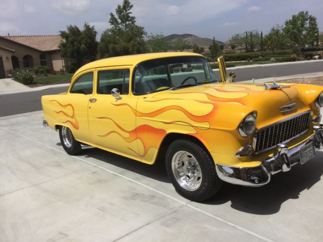 55 Chevy Sedan 1955 Chevrolet Bel Air/150/210 Chrome