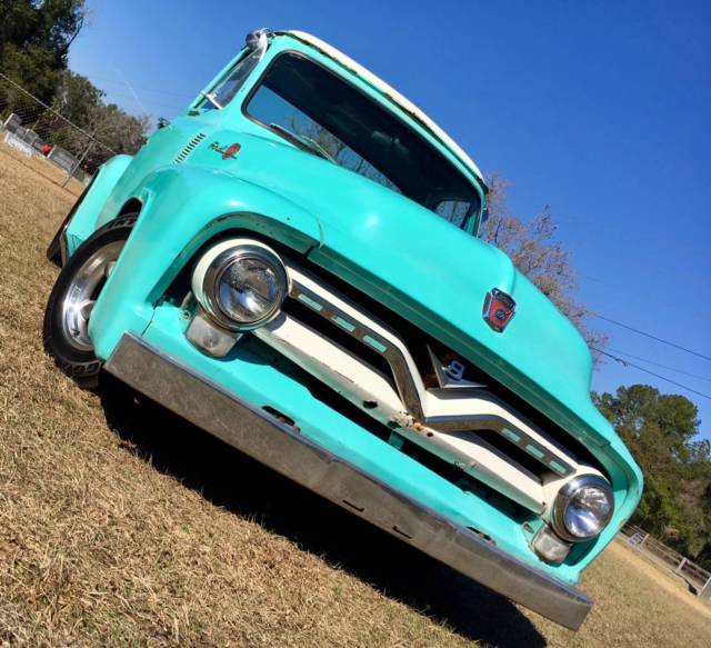 55 Ford F100 F1 Pick-up SWB Sub framed 5.0L A/C Disc Brakes Restomod RUNS GREAT 1955 Ford F-100 StepSide