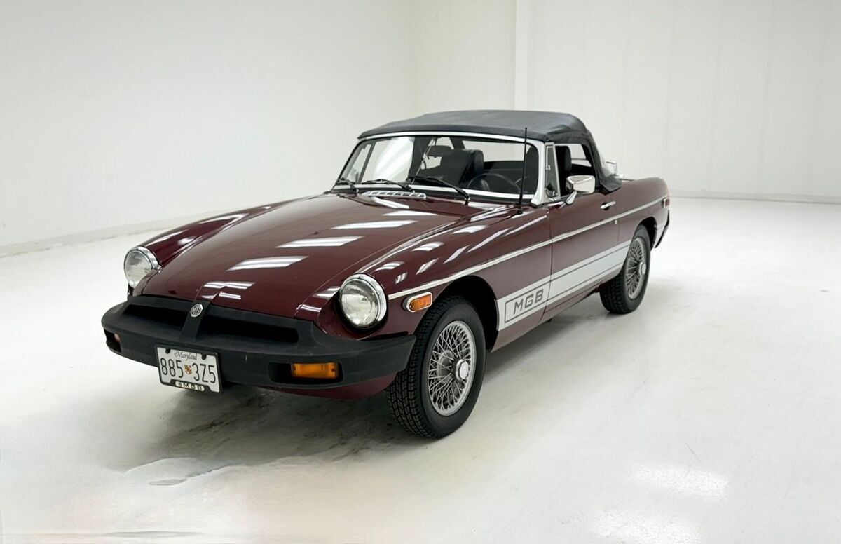 55,429 Miles/Documented Repairs/1.8L I4/5-Speed Manual/Solid Example/Newer Top 1980 MG MGB Roadster