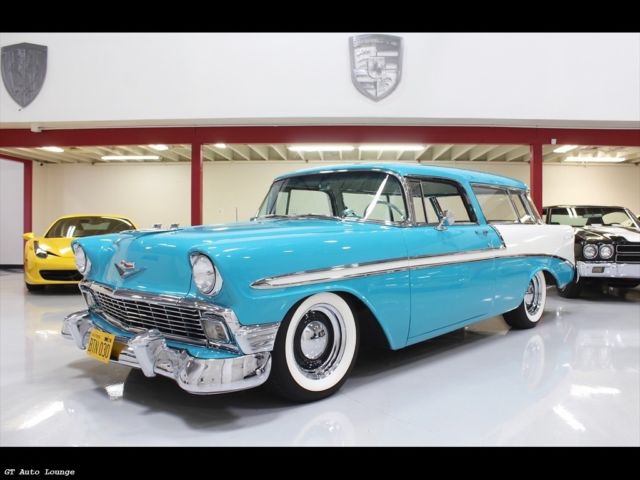 56 Nomad Bel Air Resto-Mod Wagon Air Ride tri-5 383 A/C Disc Brakes 57 55 210 1956 Chevrolet Nomad Bel Air