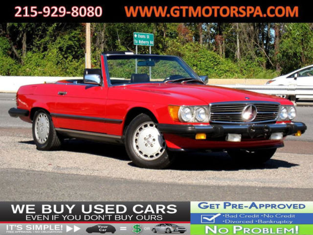 560 sl 420 430 350 red black convertible Unspecified Gasoline 5.6L 8 Cyl Red 1987 Mercedes-Benz 500-Series SL