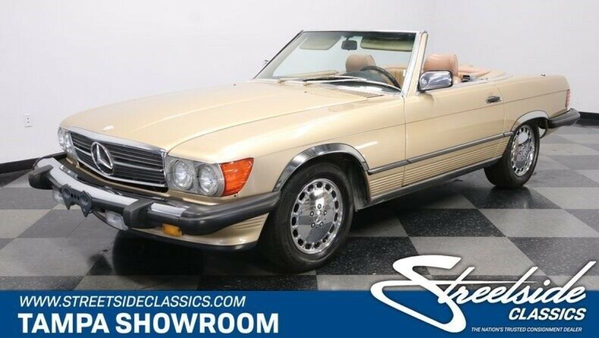 5.6L V8 HARD & SOFT TOP COLD A/C FACTORY CORRECT COLORS ADDED EURO BACK SEAT 1986 Mercedes-Benz SL-Class