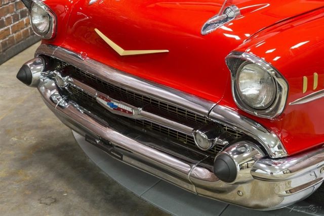 1957 Chevrolet Bel Air/150/210 Bel Air Sport Coupe 450 HP Restomod Red Tan - photo 3