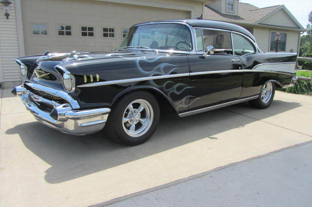 57 Chevy Belair 2 Door Hardtop 283 V8 2 Speed Vintage A/C Beautiful Turn Key Car 1957 Chevrolet Bel Air/150/210 Belair