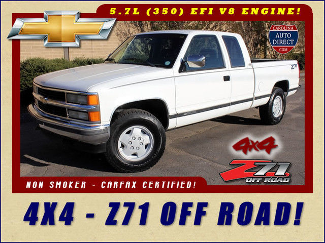 5.7L V8-FLOOR MOUNTED MANUAL 4X4-DEEP TIRES-ALLOY-PWR EVERYTHING-DUAL EXHAUST! 1994 Chevrolet Silverado 1500 SILVERADO EXT CAB 4X4 Z71