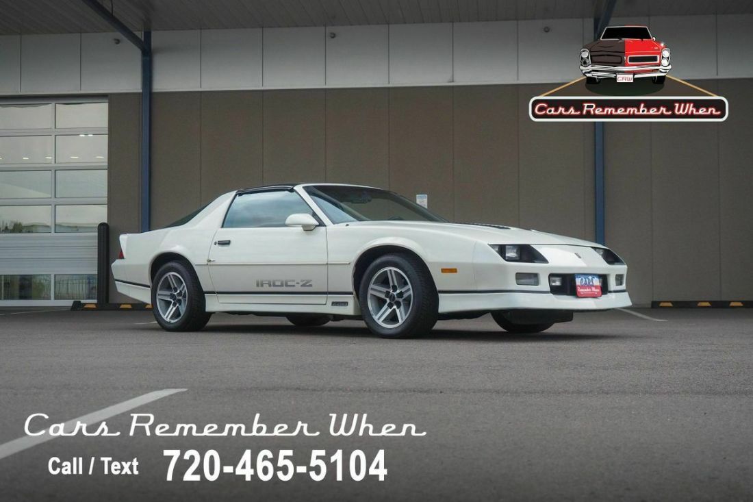 5.7L V8 OHV 16V FI Engine 4-Speed Automatic 1987 Chevrolet Camaro Z28 16k Miles Highly Optioned 1 Family Owned 5.7L