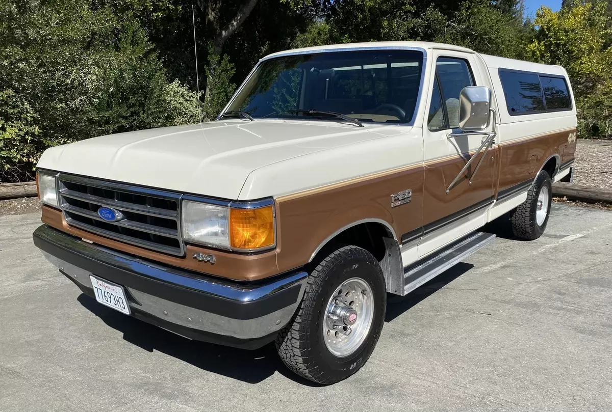 5.8 (351) V-8 4x4 Standard Cab - All Original Body and Paint 1991 Ford F-150 XLT Lariat