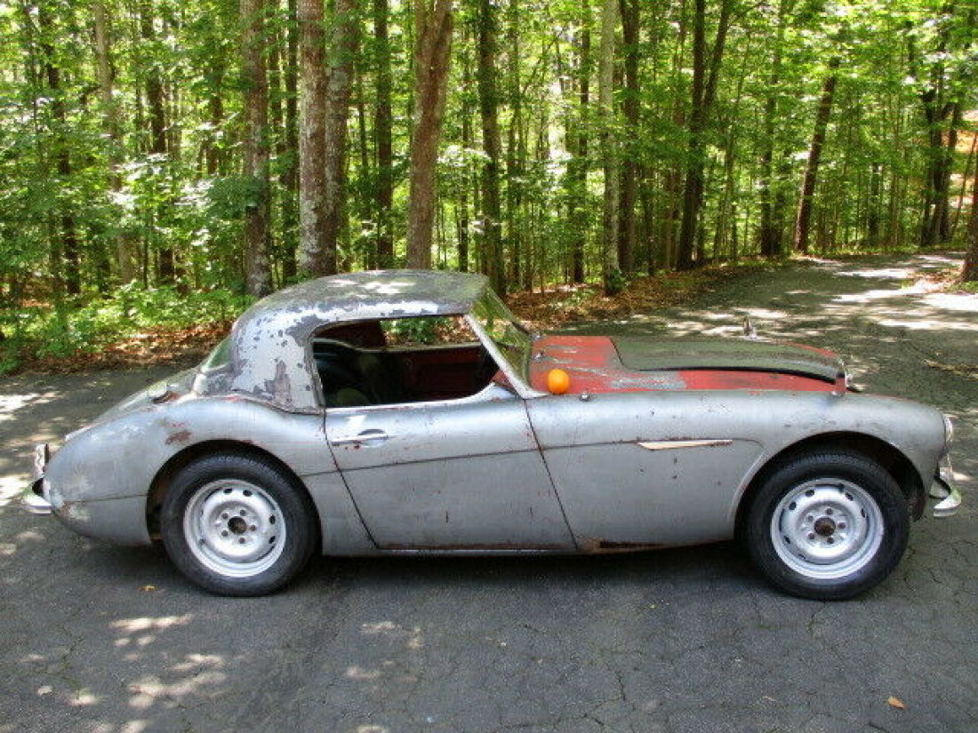 59 Austin Healey 100/6 2Owner No Rust BJ8 3000 Motor ODrive Hardtop RunsDrives 1959 Austin Healey 100-6 black