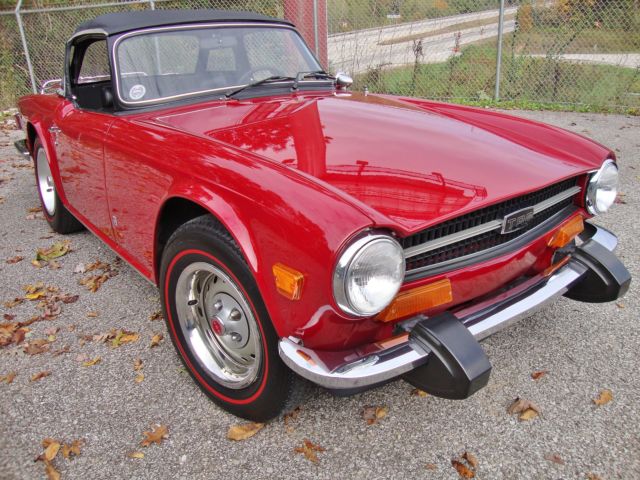59K Heritage Certificate Numbers Match--5 Redlines, Loads of new parts, Reliable 1974 Triumph TR-6