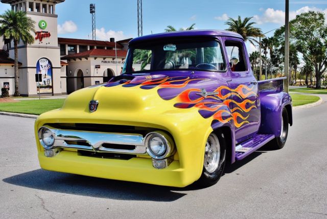 1956 Ford F-100 Custom Cummins Turbo Diesel Hotrod Must See - photo 2