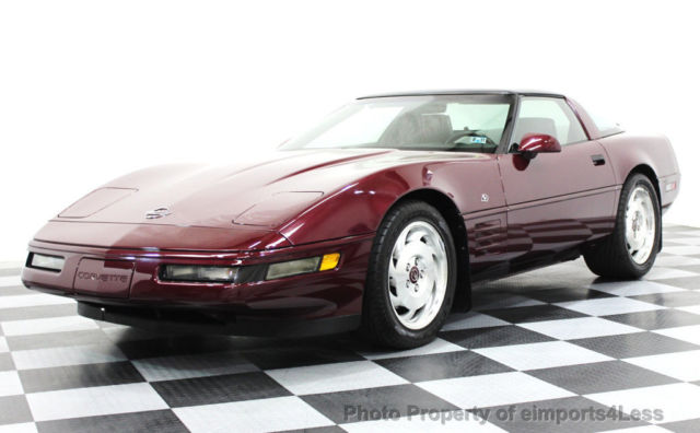 6 SPEED MANUAL TRANS 40th anniversary edition coupe RUBY RED/RUBY LEATHER 2 tops 1993 Chevrolet Corvette CORVETTE 40TH Anniversary Coupe 6 SPEED 2 TOPS