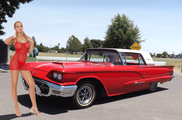 60 T-Bird V8 Auto Trans Restored Daily Driver Hot Street Rod No Reserve!!! 1960 Ford Thunderbird Coke Red California Square Bird Restored Cruiser!