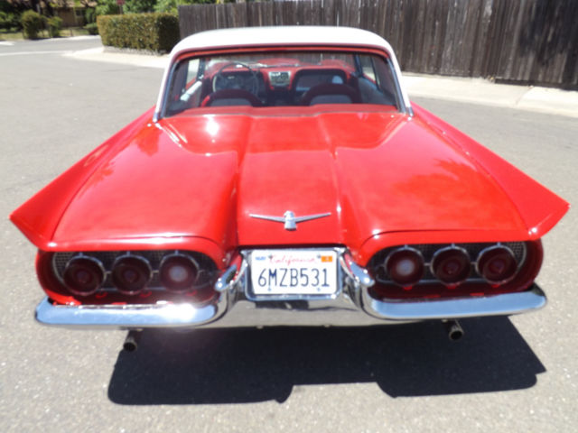 1960 Ford Thunderbird Coke Red California Square Bird Restored Cruiser! - photo 8