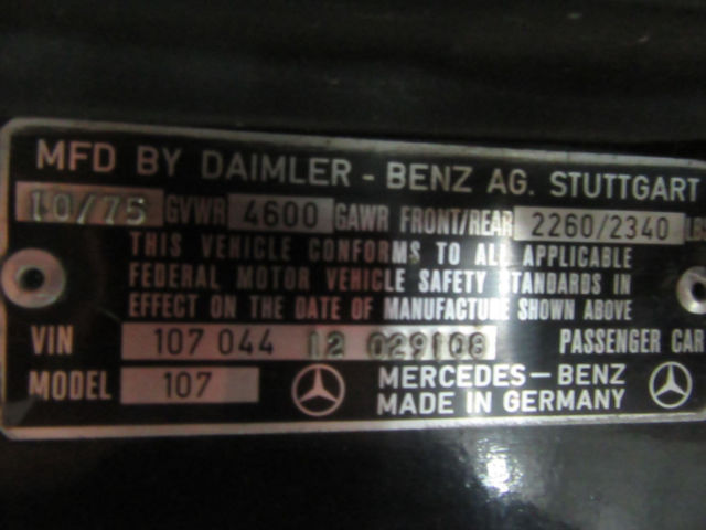 1976 Mercedes-Benz SL-Class 450sl 560sl 450 sl 560 sl - photo 8