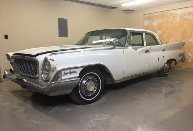 61 New Yorker Barn Find Project/Parts car Rust free floor+frame 413 AC Pseat 1961 Chrysler New Yorker