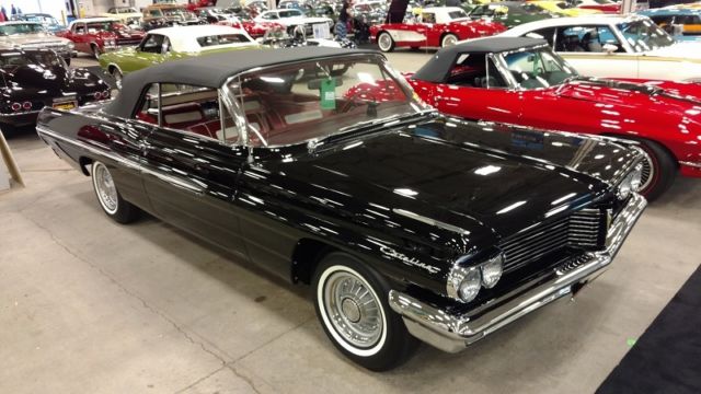 62 Catalina Convertible,rare black,tripower,4-speed,60000,needs nothing,stunning 1962 Pontiac Catalina