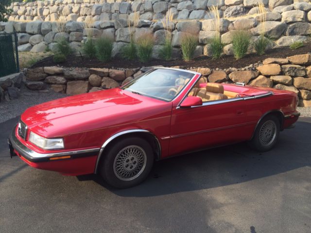 62k miles Chrysler tc by Maserati 1989 Chrysler Other