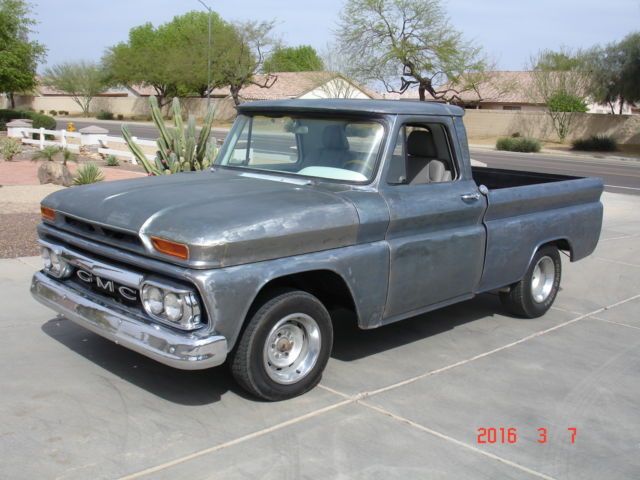 64 1964 gmc 1000 chevy c10 custom 65 66 short bed patina rat rod Chevrolet NICE 1964 GMC 1000 fleetside