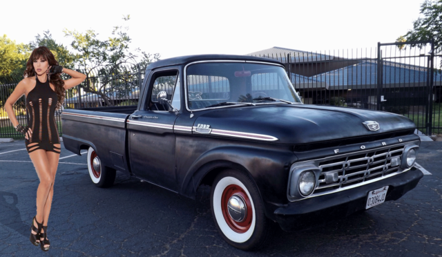 64 F100 Custom Cab Pick-Up Canned Ham Hauler Farm Work Truck Daily Hot Rat Rod 1964 Ford F-100 No Reserve Unmolested California Pickup "Old Earl"