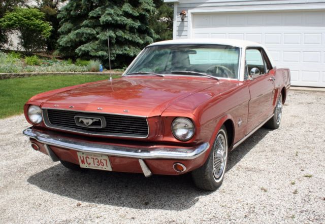 64k miles, Sprint 200 Package B, fresh Emberglo paint with original interior NR 1966 Ford Mustang #'s-Matching, Fully Documented, 2nd Owner